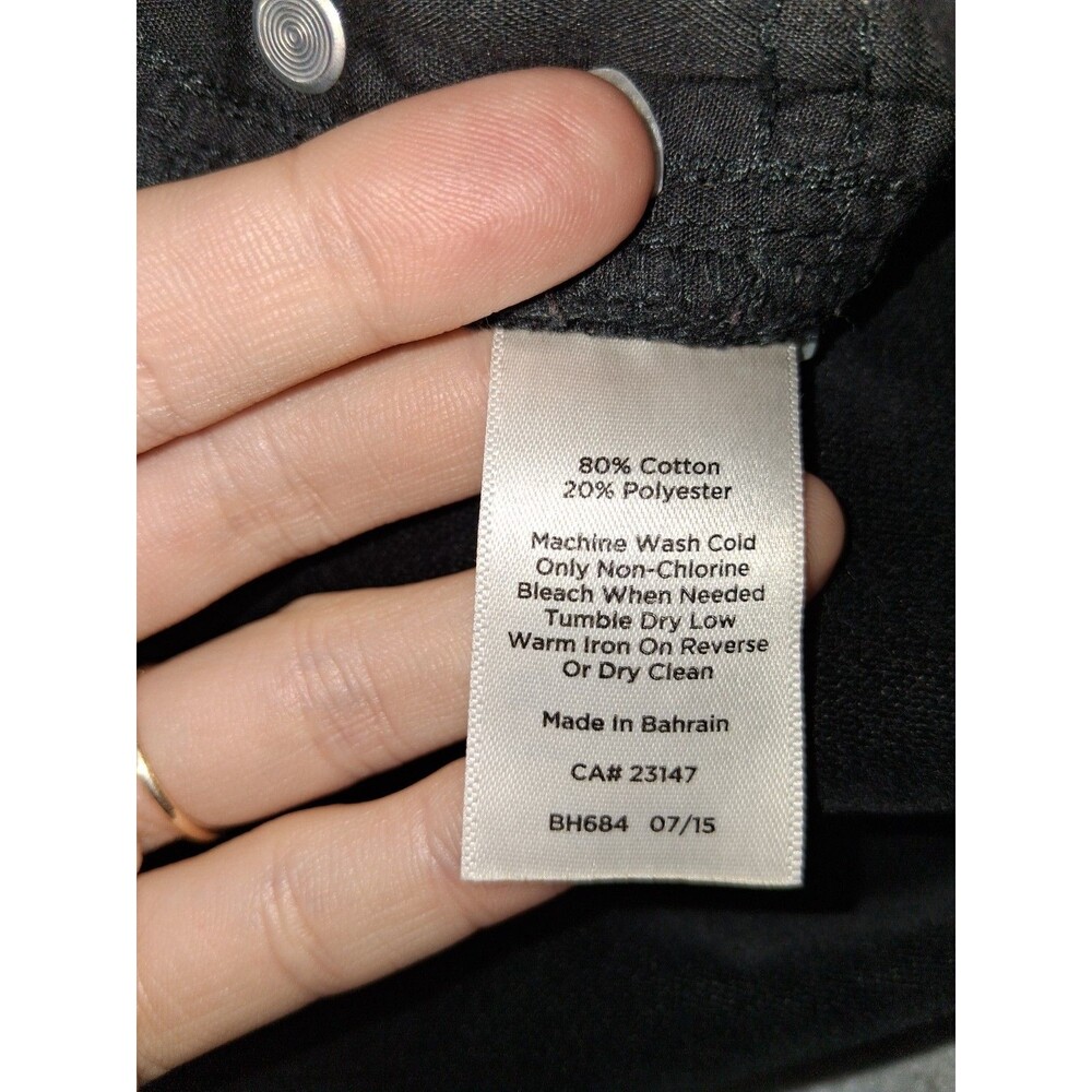 Talbots Flawless Five Pocket Straight Corduroy Pants Size 2 Black Quiet Luxury - Picture 13 of 14